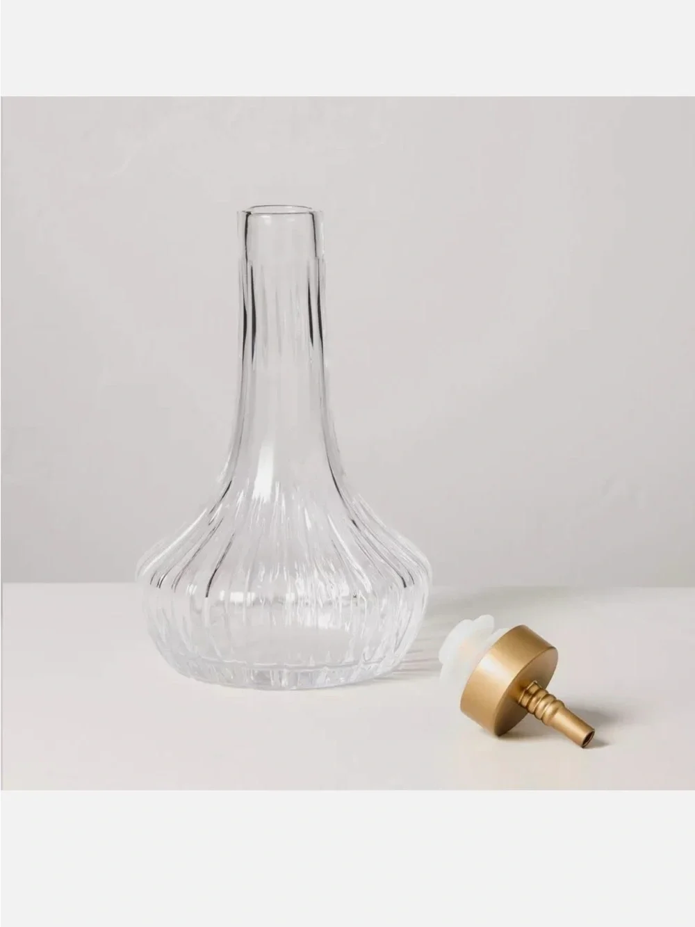 NWT Hearth & Hand Decanter and Simple Syrup Dispenser Set